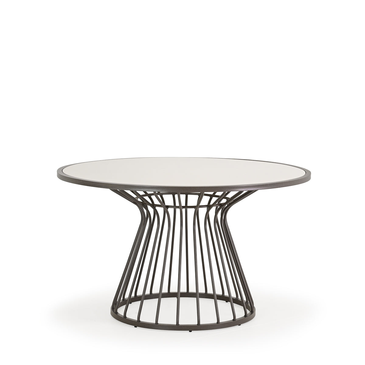 Brasilia Outdoor 48" Stone Top Round Dining Table