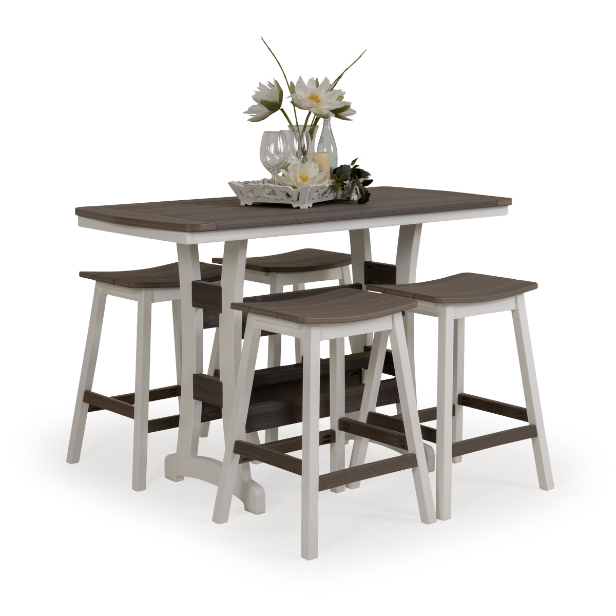 Outdoor Poly Lumber 5 Piece Bar Height Set – Leaders Furniture