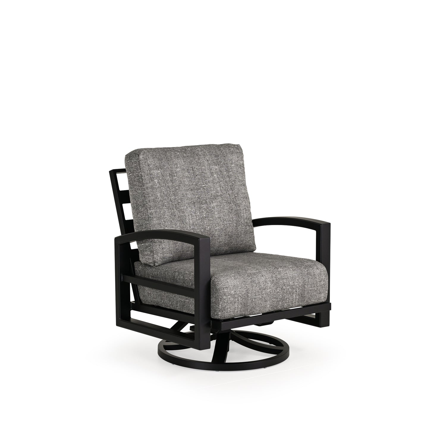 Lakeside Outdoor Aluminum Swivel Action Lounge Chair