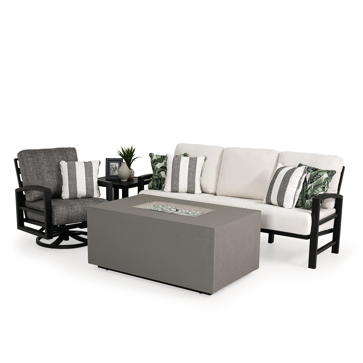 Lakeside Outdoor 50" x 30" Rectangle Fire Pit