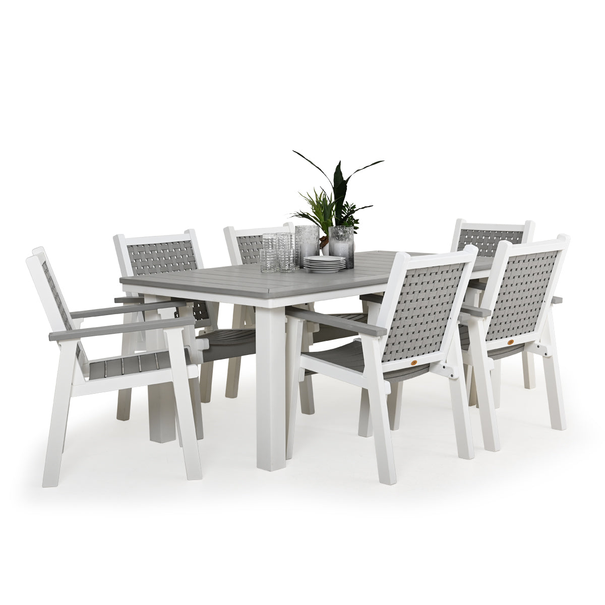 Marina Outdoor Poly Lumber 7 Piece Dining Set