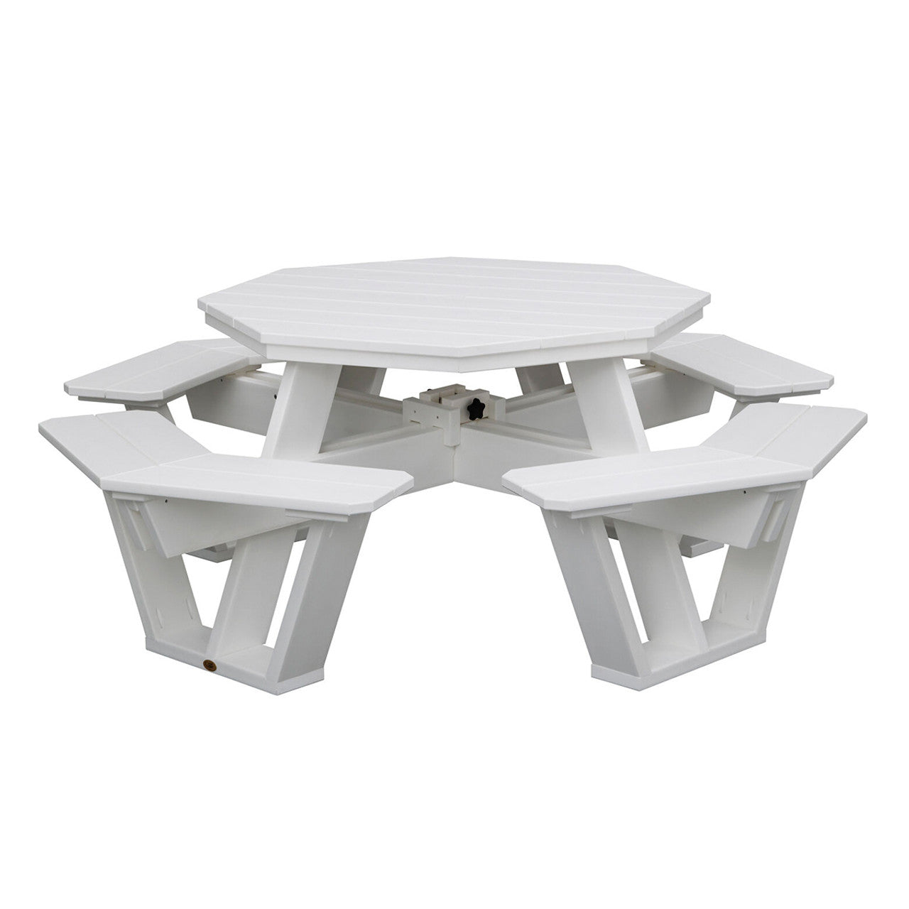 Outdoor Poly Lumber Octagon Picnic Table