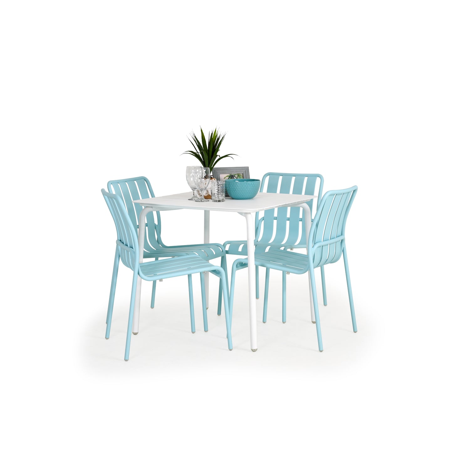 Surfside Outdoor 5 Piece Aluminum Dining Set