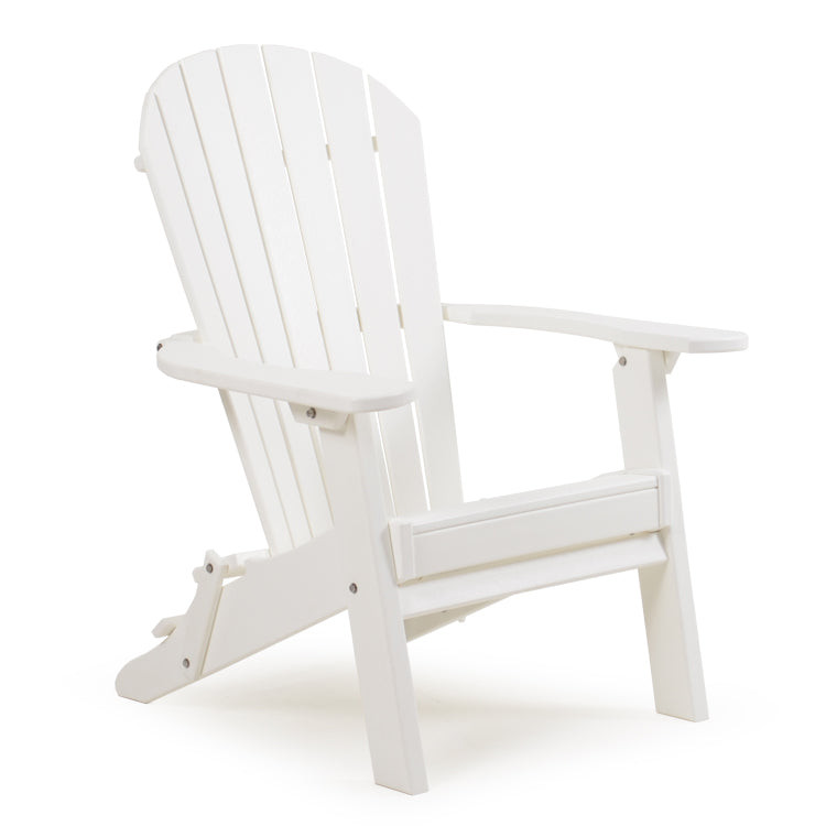 Oceanside Outdoor Folding Poly Lumber Adirondack Chair