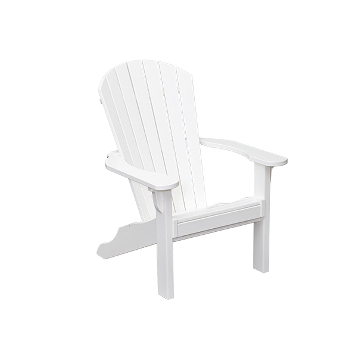 Oceanside Outdoor Poly Lumber Adirondack Chair with Pull Out Ottoman