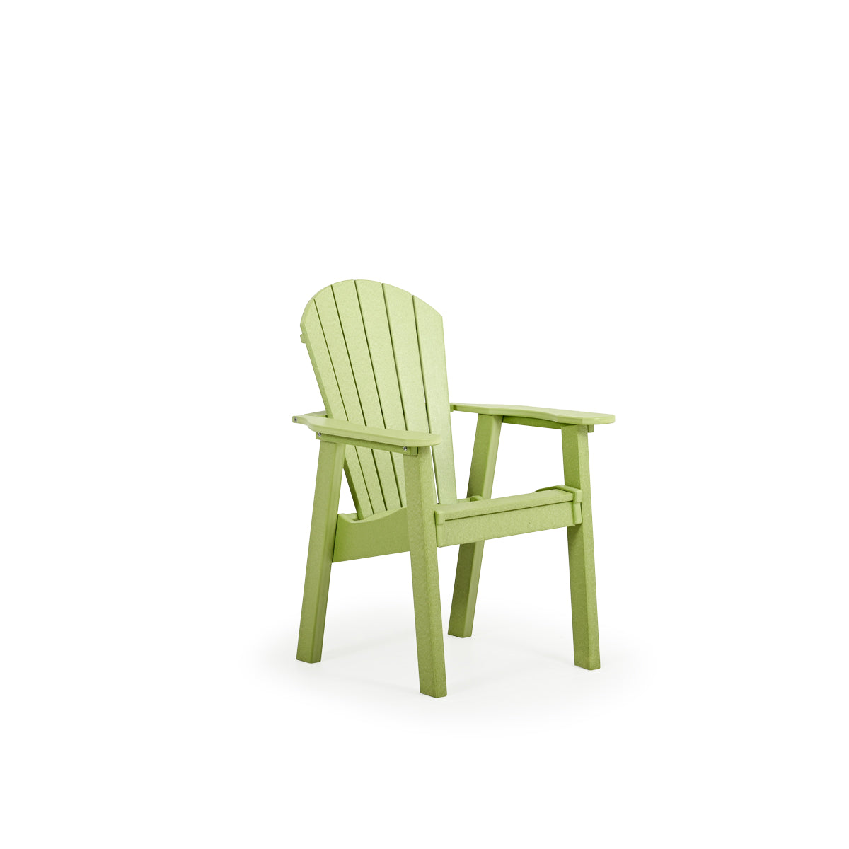 Oceanside Outdoor Poly Lumber Dining Arm Chair in Lime Green