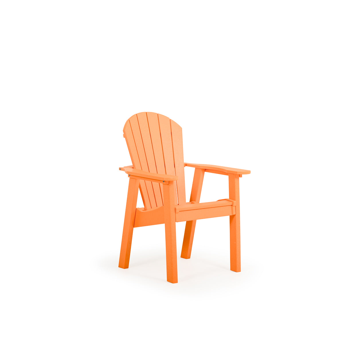 Oceanside Outdoor Poly Lumber Dining Arm Chair in Orange