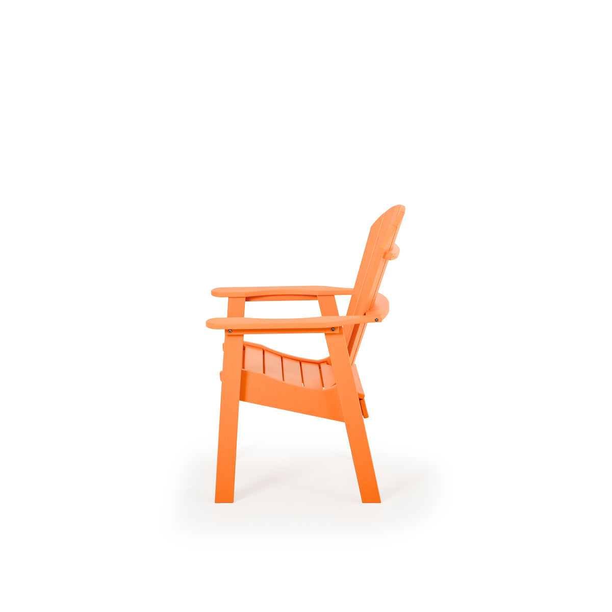 Oceanside Outdoor Poly Lumber Dining Arm Chair in Orange