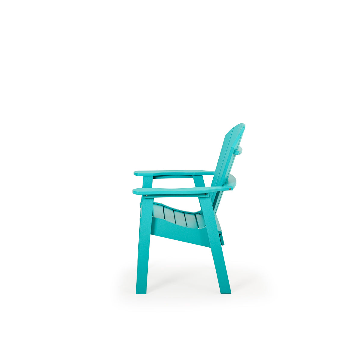 Oceanside Outdoor Poly Lumber Dining Arm Chair in Turquoise