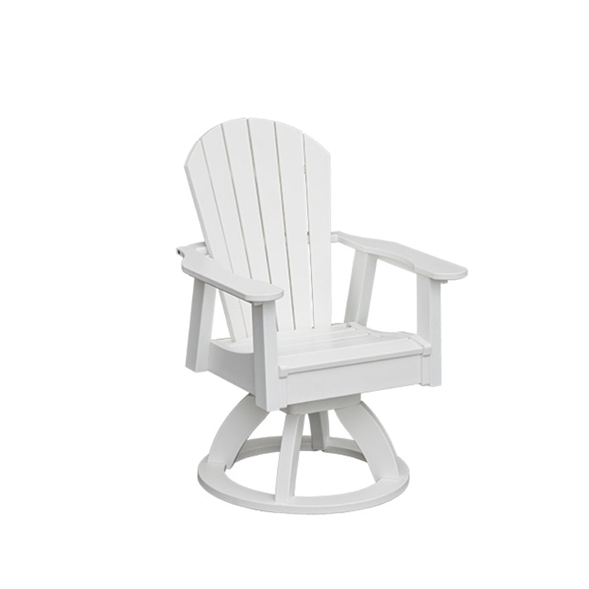 Oceanside Outdoor Poly Lumber Swivel Rocker Dining Chair