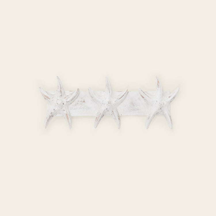 Indoor Triple Starfish Wall Hooks