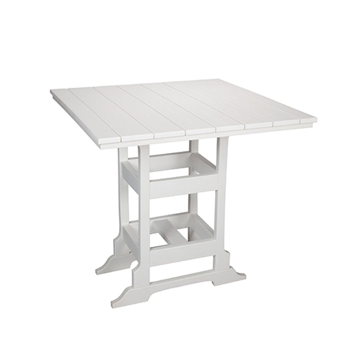 Oceanside Outdoor 42" Square Poly Lumber Bar Table