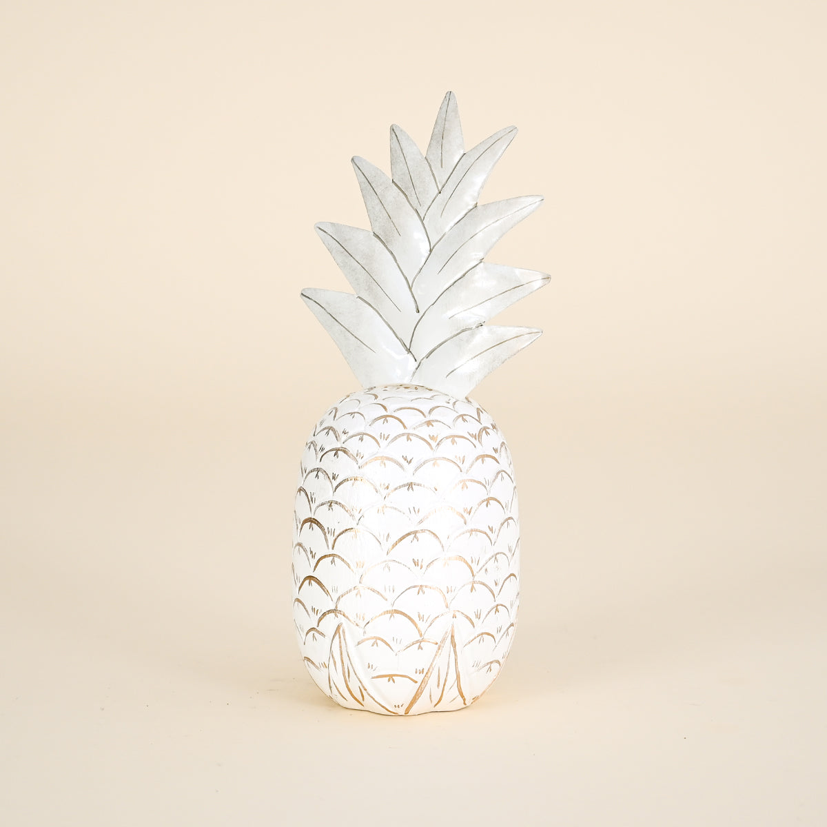 Wood Pineapple, White