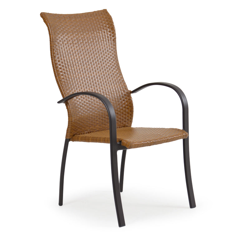 Empire Outdoor Wicker High Back Dining Chair