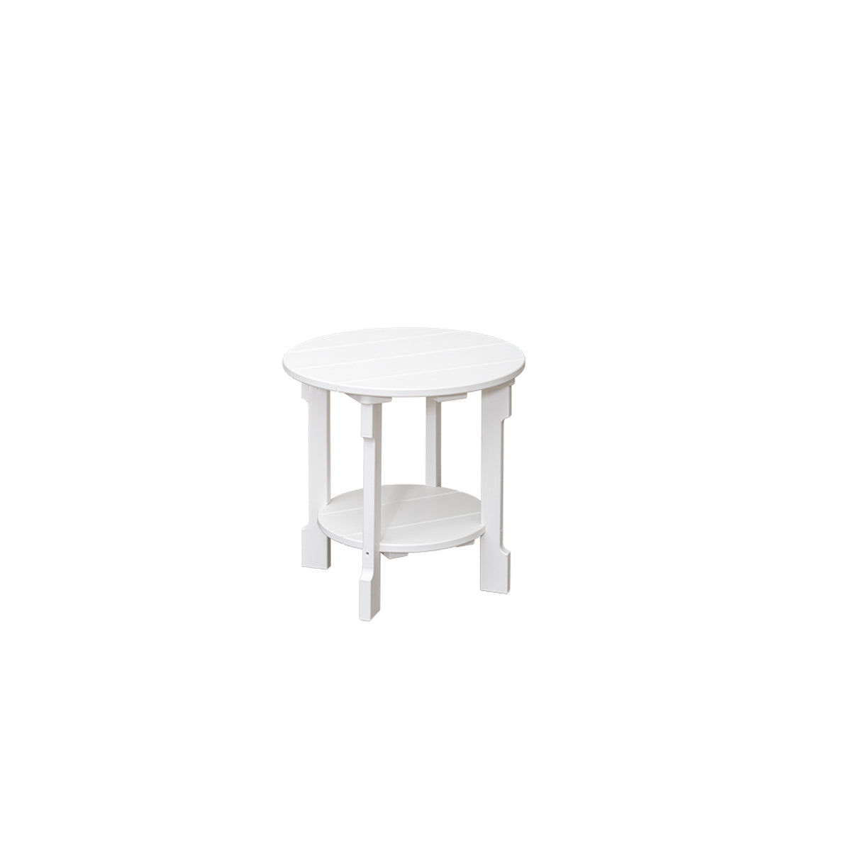 Outdoor Poly Lumber Round Accent Table