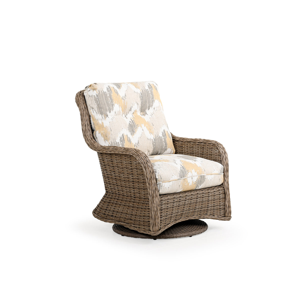 Maldives Outdoor Wicker Swivel Glider