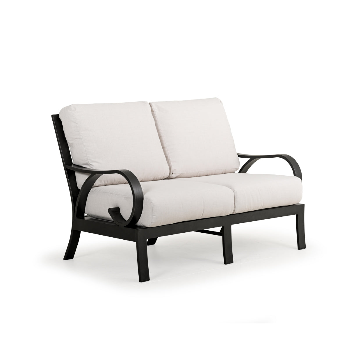 St. Martin Outdoor Aluminum Loveseat