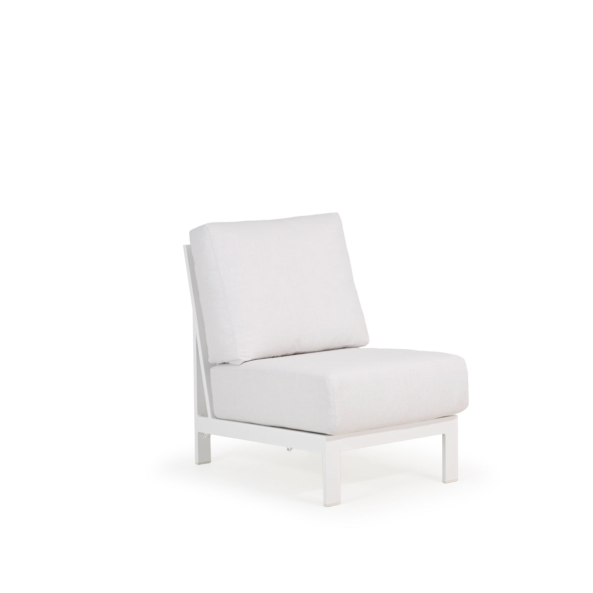 Costa Outdoor Aluminum Armless Chair