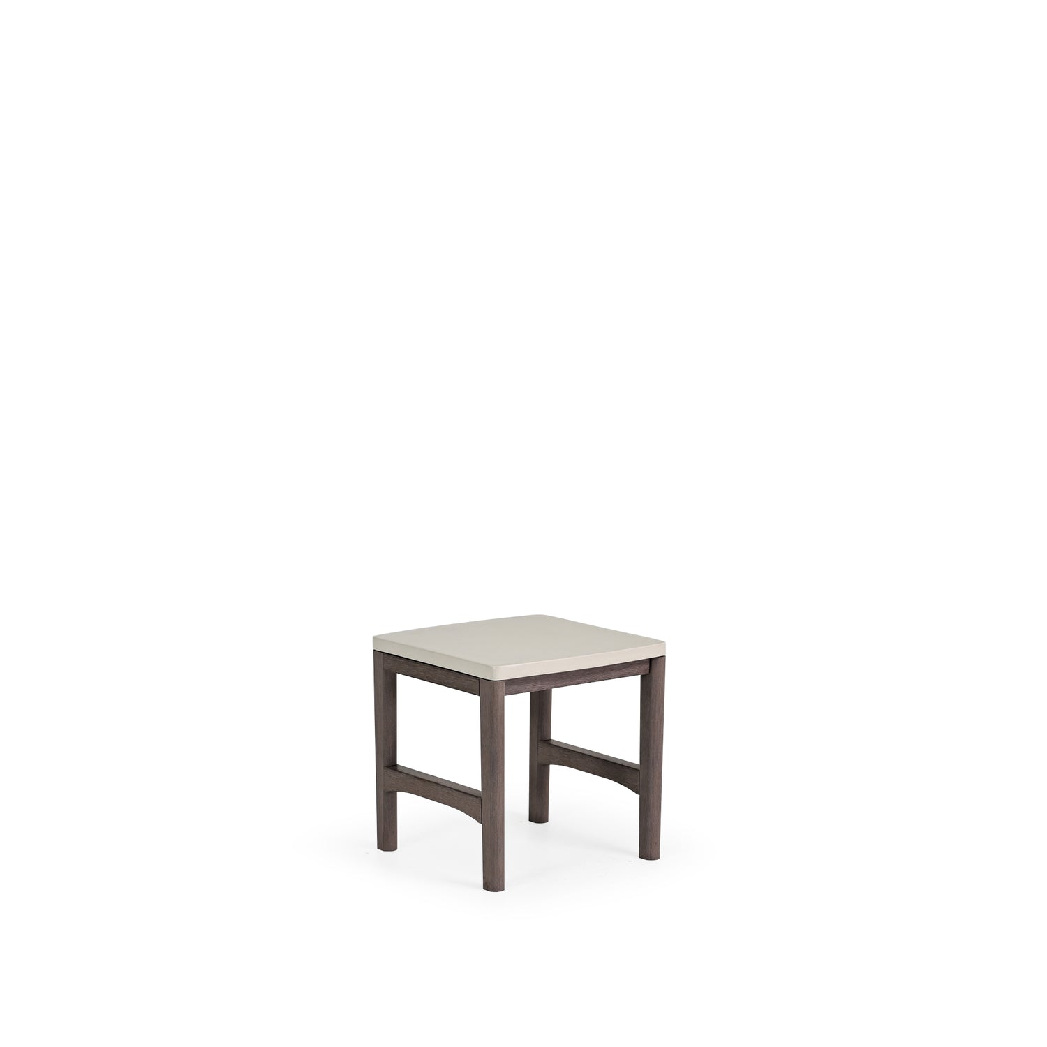 Cayman Outdoor PoliSoul™ Square End Table with Cement Top