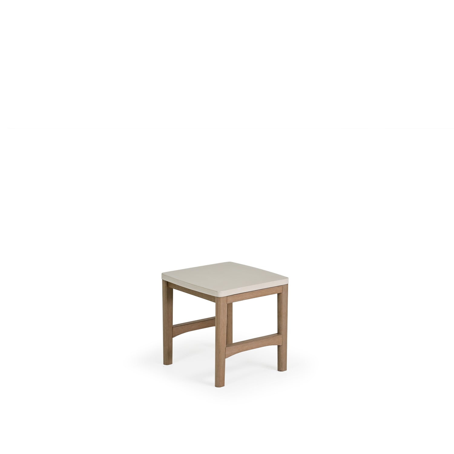 Cayman Outdoor PoliSoul™ Square End Table with Cement Top