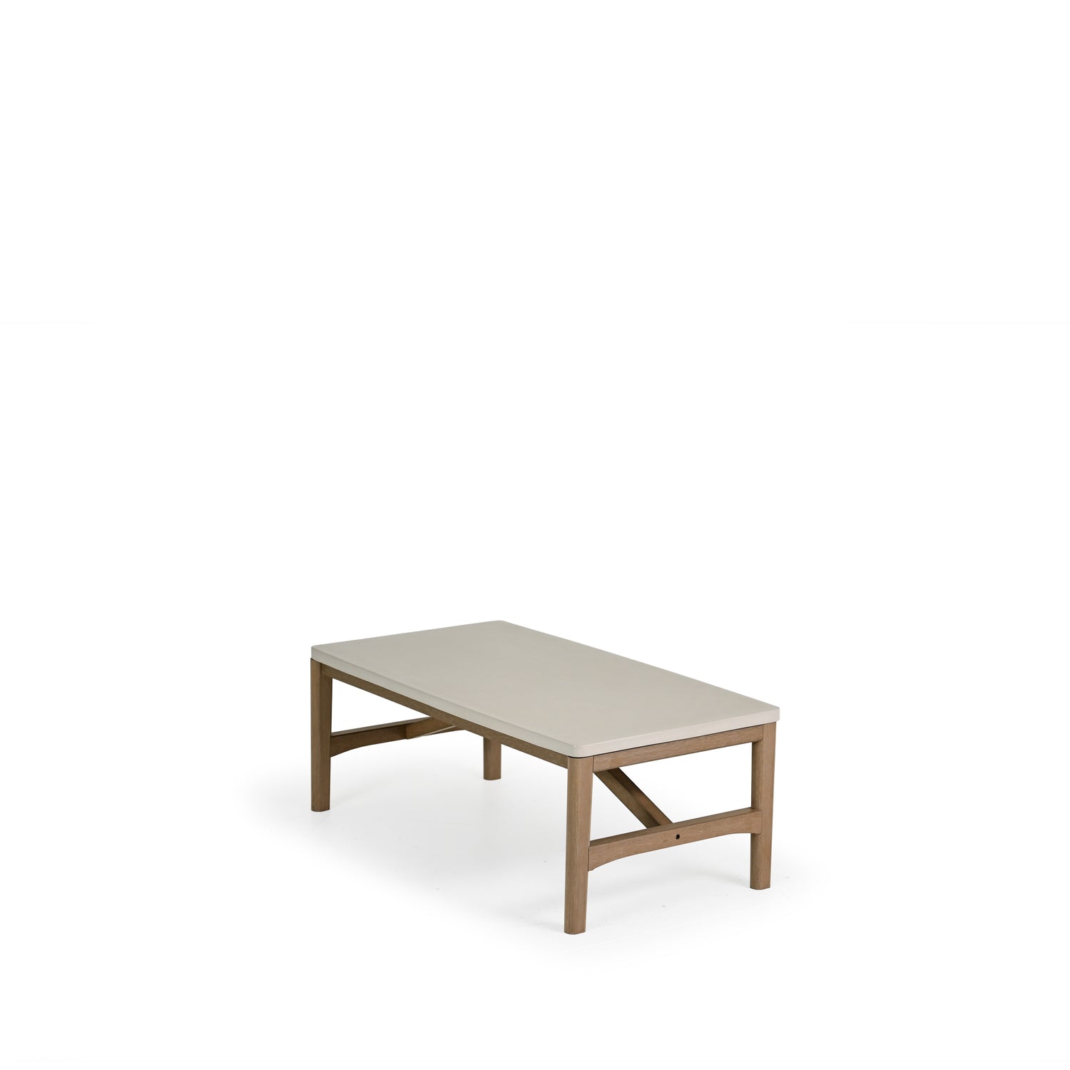 Cayman Outdoor PoliSoul™ Rectangle Cocktail Table with Cement Top