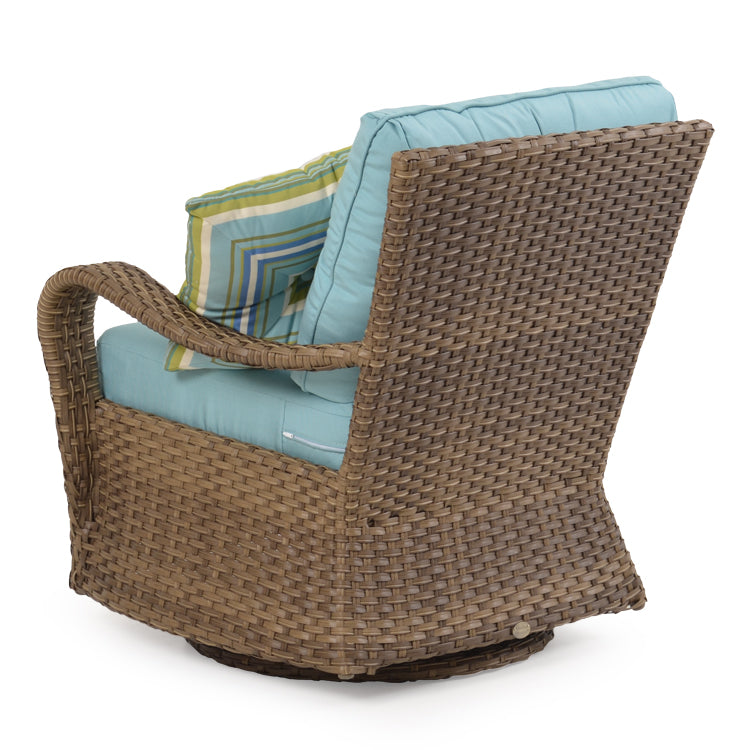 Kokomo Traditional Outdoor Wicker Swivel Glider