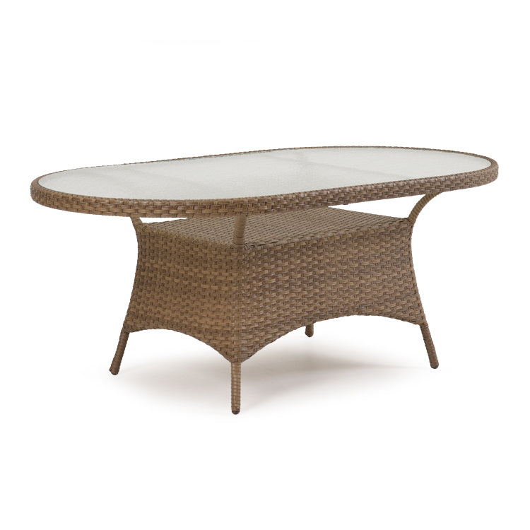 Kokomo Traditional Outdoor Wicker Oval Dining Table