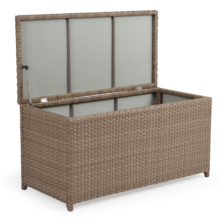 Kokomo Contemporary Outdoor Wicker Storage Trunk