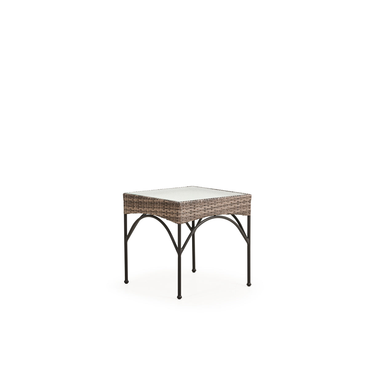 Garden Terrace Outdoor Square Wicker End Table