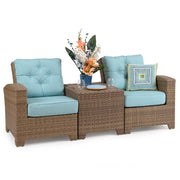 Kokomo Contemporary Outdoor Wicker Right Facing Arm Chair
