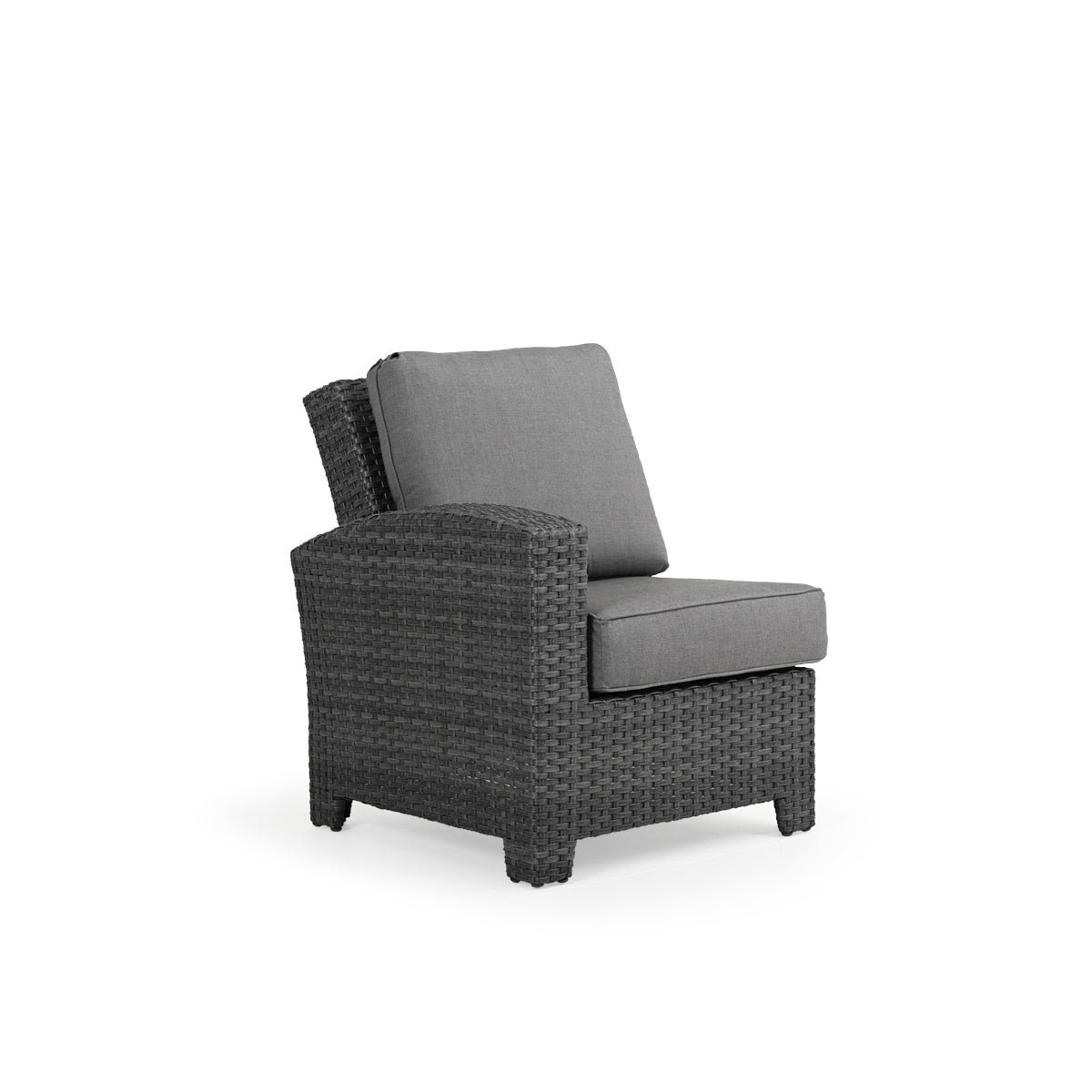 Kokomo Contemporary Outdoor Wicker Left Facing Arm Chair
