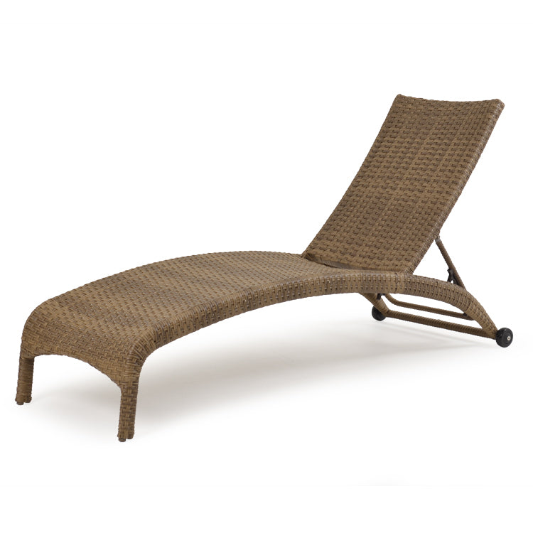 Kokomo Contemporary Outdoor Wicker Armless Chaise Lounge