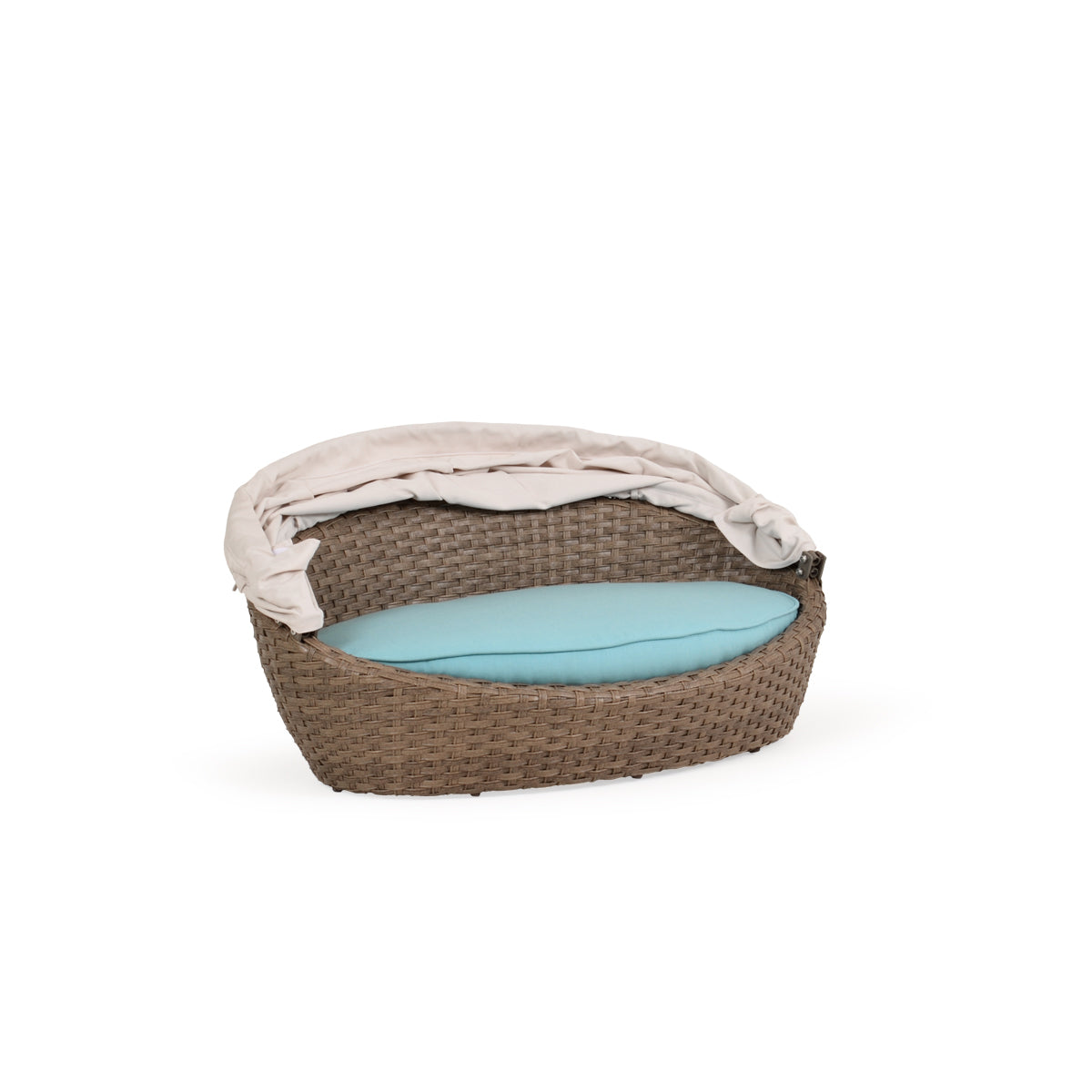 Kokomo Outdoor Wicker Pet Chaise with Canopy