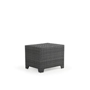 Kokomo Contemporary Outdoor Wicker Storage End Table
