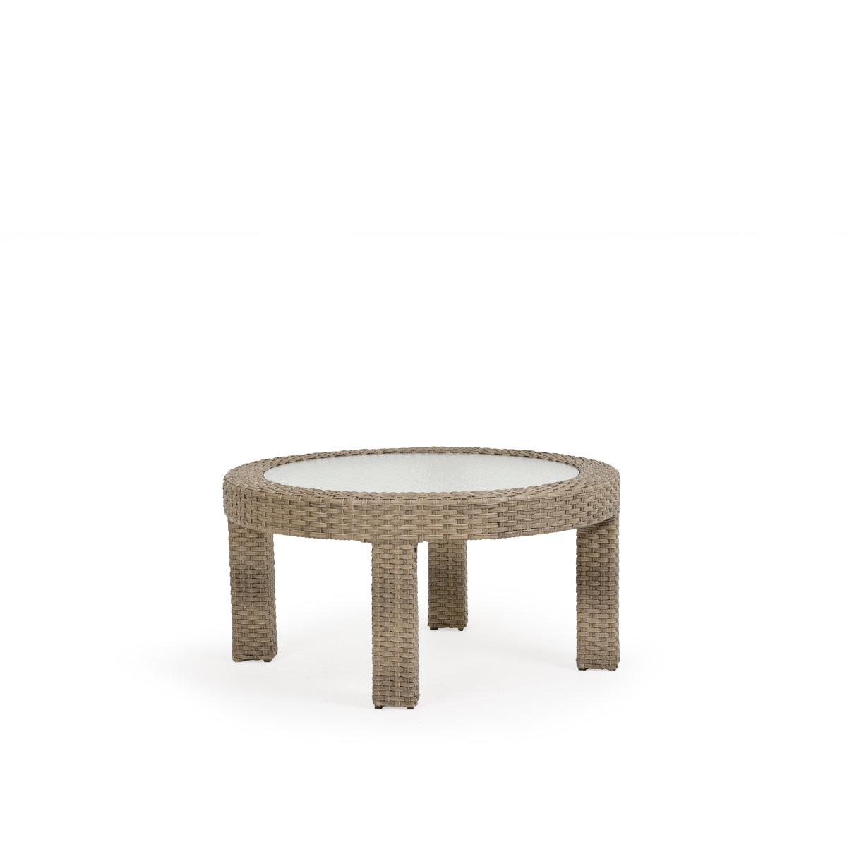 Kokomo Contemporary Outdoor Wicker Round Cocktail Table