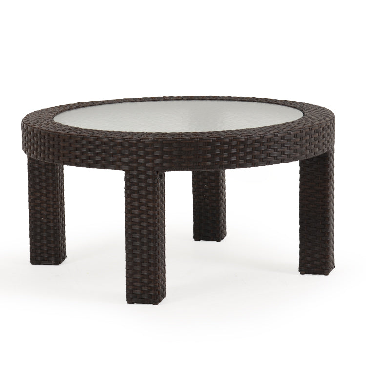 Kokomo Contemporary Outdoor Wicker Round Cocktail Table