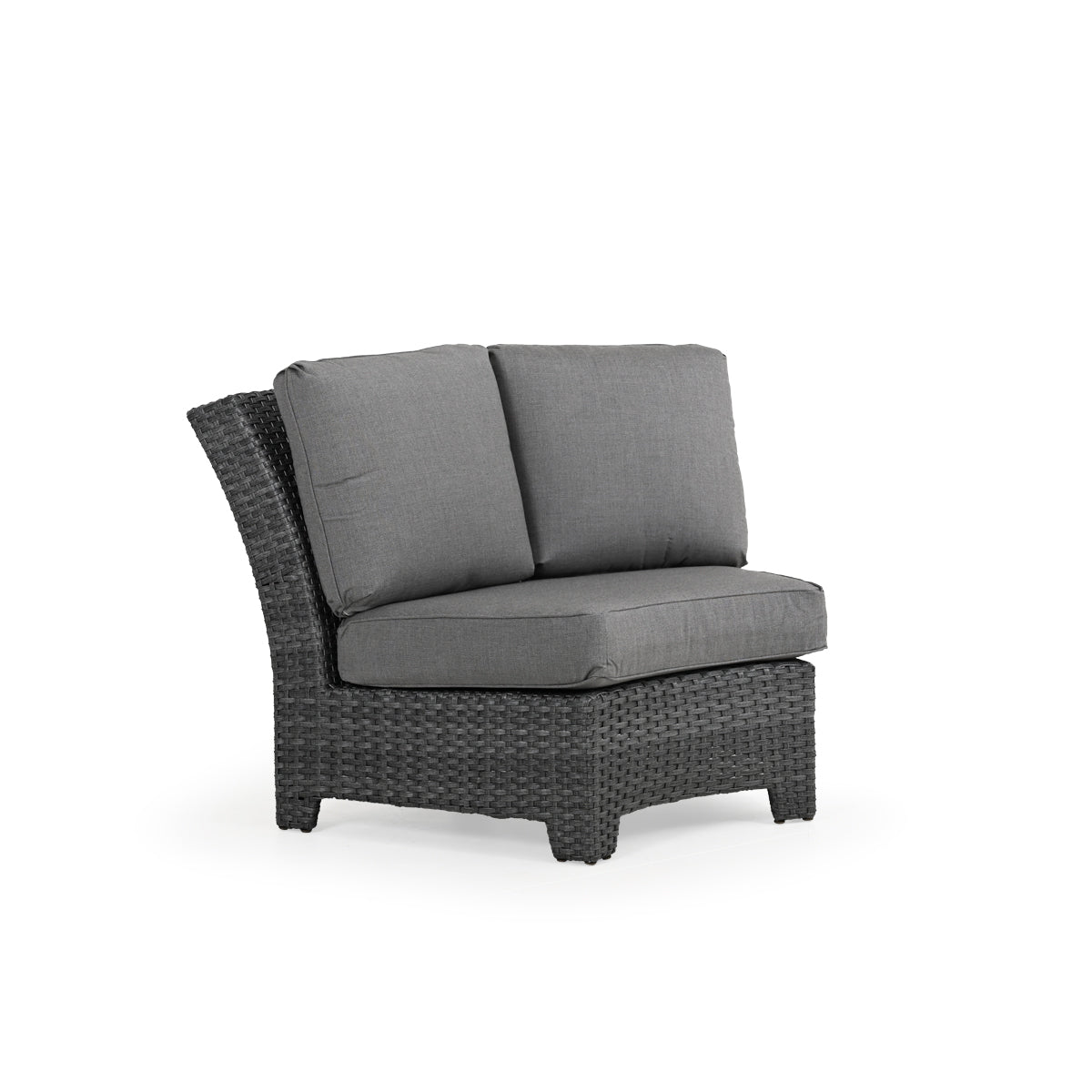 Kokomo Contemporary Outdoor Wicker 45 Degree Wedge Chair