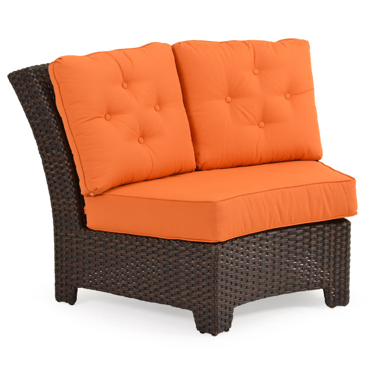 Kokomo Contemporary Outdoor Wicker 45 Degree Wedge Chair