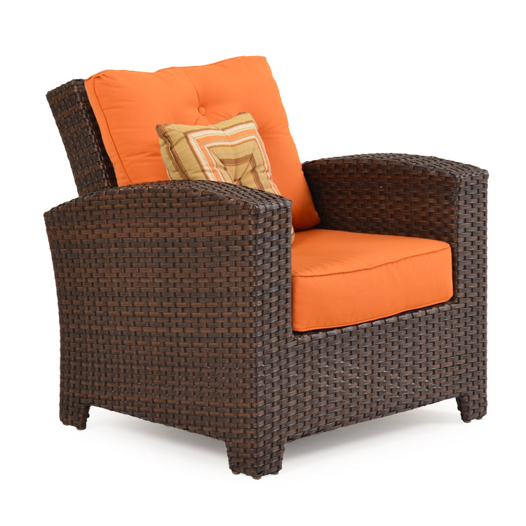 Kokomo Contemporary Outdoor Wicker Reclining Back Club Chair