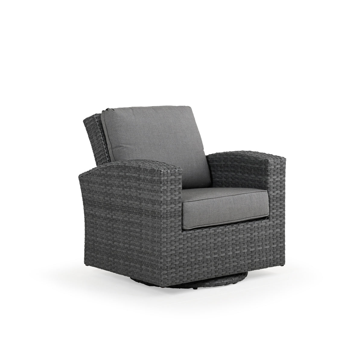 Kokomo Contemporary Outdoor Wicker Swivel Glider