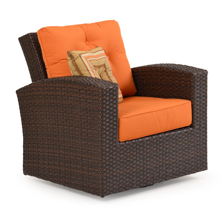 Kokomo Contemporary Outdoor Wicker Swivel Glider