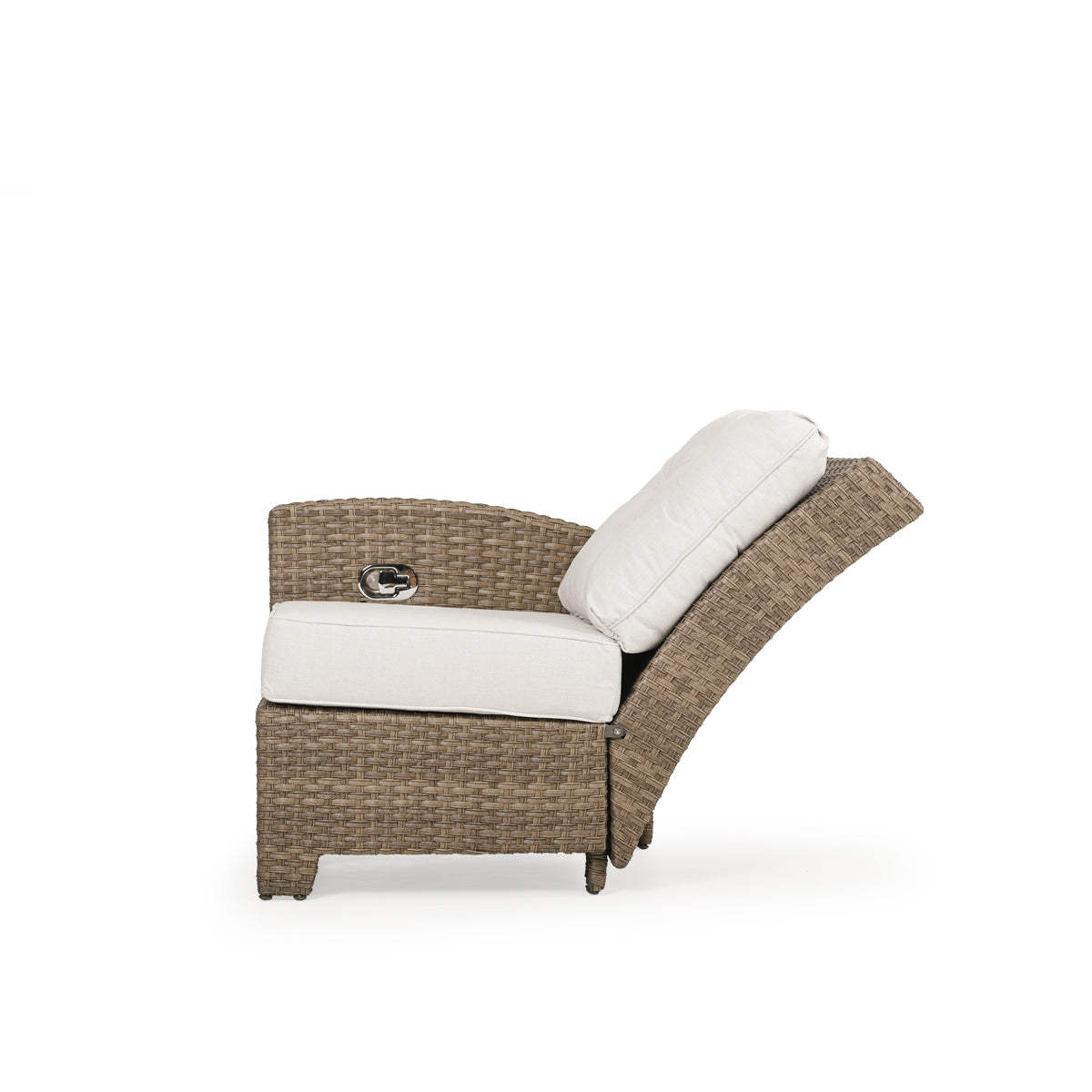 Kokomo Contemporary Outdoor Wicker Left Facing Reclining Arm Chair