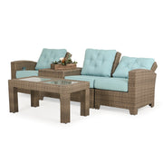 Kokomo Contemporary Outdoor Wicker Right Facing Reclining Arm Chair