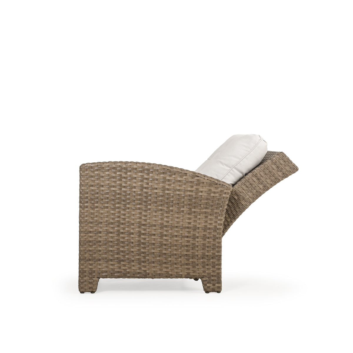 Kokomo Contemporary Outdoor Wicker Right Facing Reclining Arm Chair