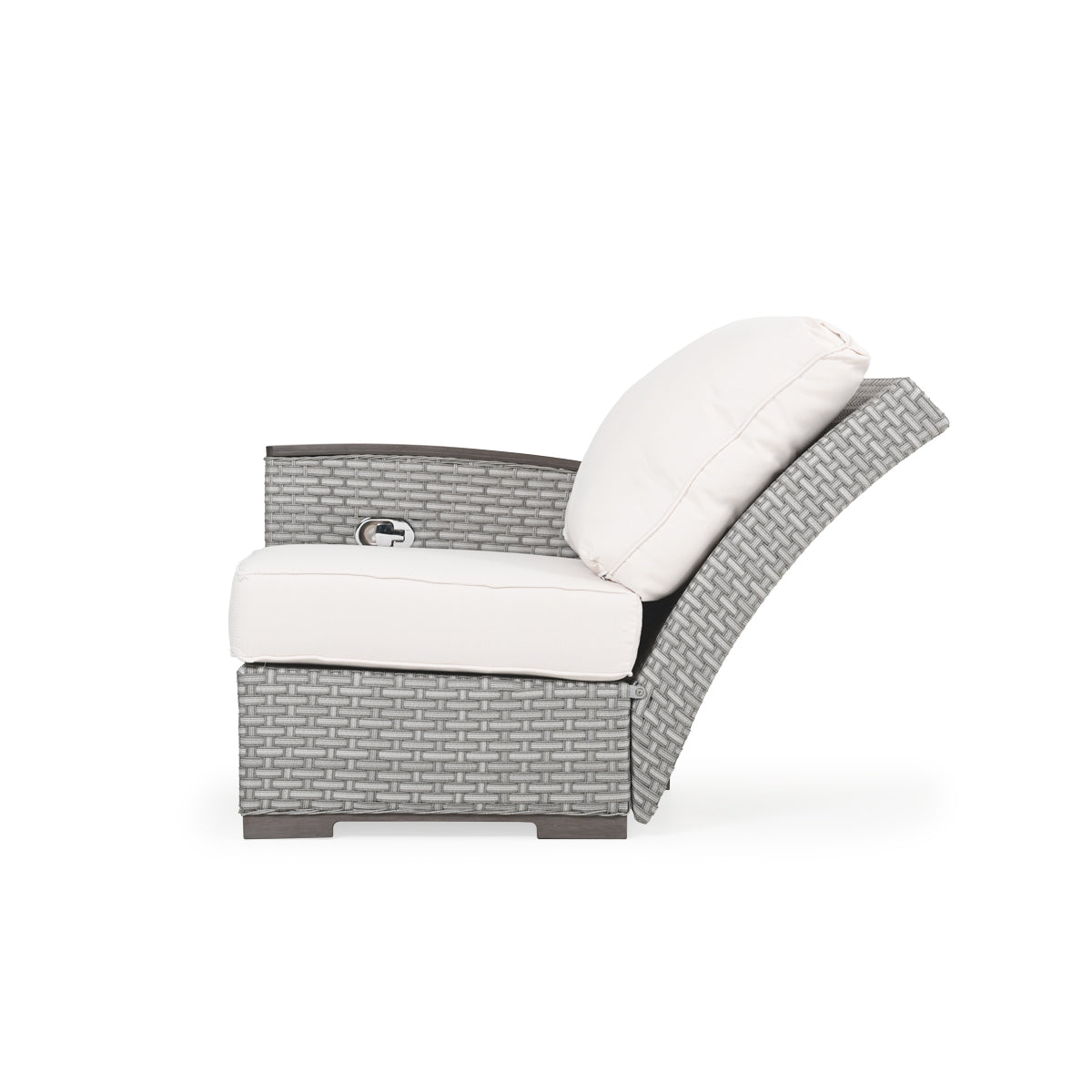 Retreat Outdoor Wicker Reclining Back Left Facing Arm Chair
