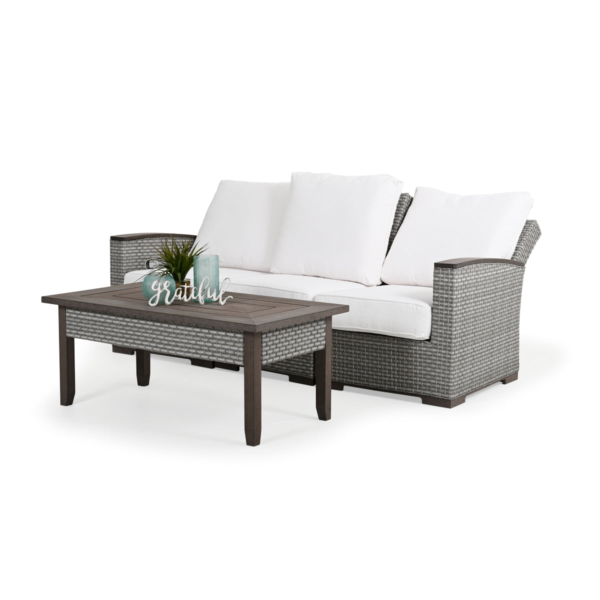 Retreat Outdoor Wicker Rectangle Cocktail Table