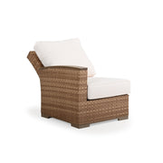 Retreat Outdoor Wicker Reclining Back Left Facing Arm Chair
