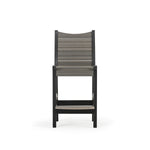 Front view of outdoor poly lumber counter height stool