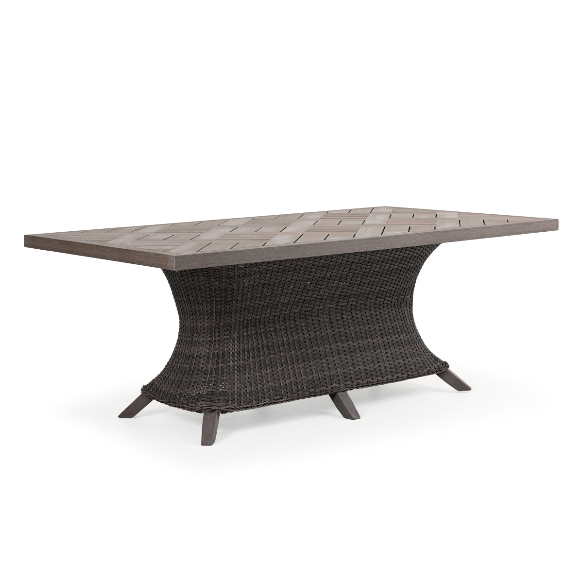 Sanibel Outdoor Wicker 42" x 75" Rectangle Dining Table