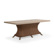 Sanibel Outdoor Wicker 42" x 75" Rectangle Dining Table